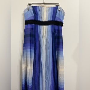BCBG Silk strapless maxi dress